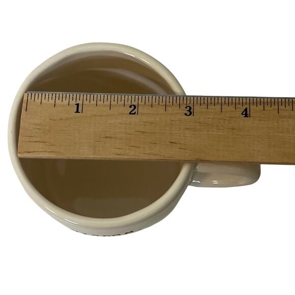 Rae Dunn Coffee Mug Wisdom Small C Handle Typeset Ivory 12 ounces - Picture 6 of 8